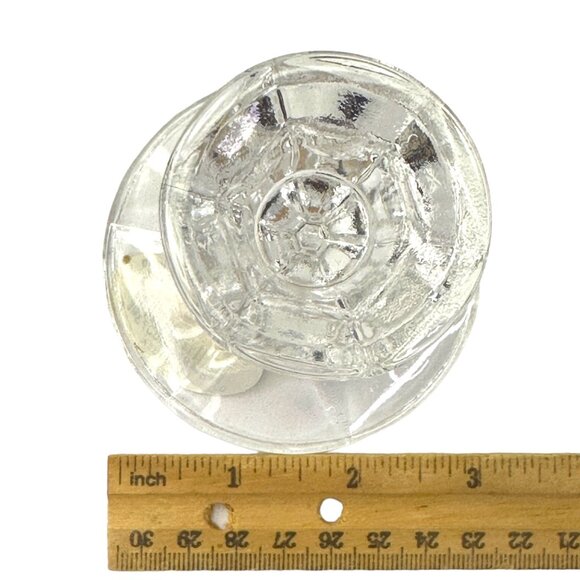 Lead Crystal Candle Holders Set Of 2 Made In USA Elegant Design NOS NWT - Picture 7 of 8